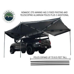 HD Nomadic 270 - Awning W/Extended Poles For High Roof