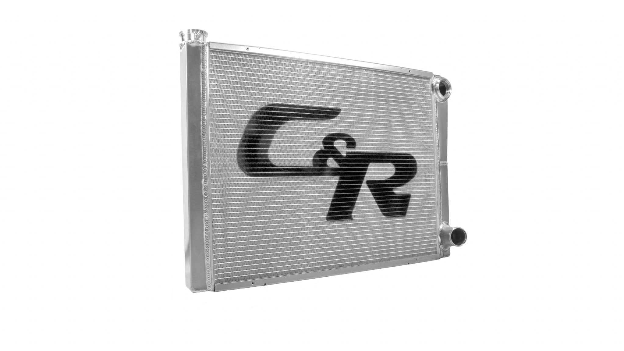 Radiator Universal CR Performance Double Pass Open 26 Inch x  Inch 1-3/4 Inch Low Outlet C&R Racing