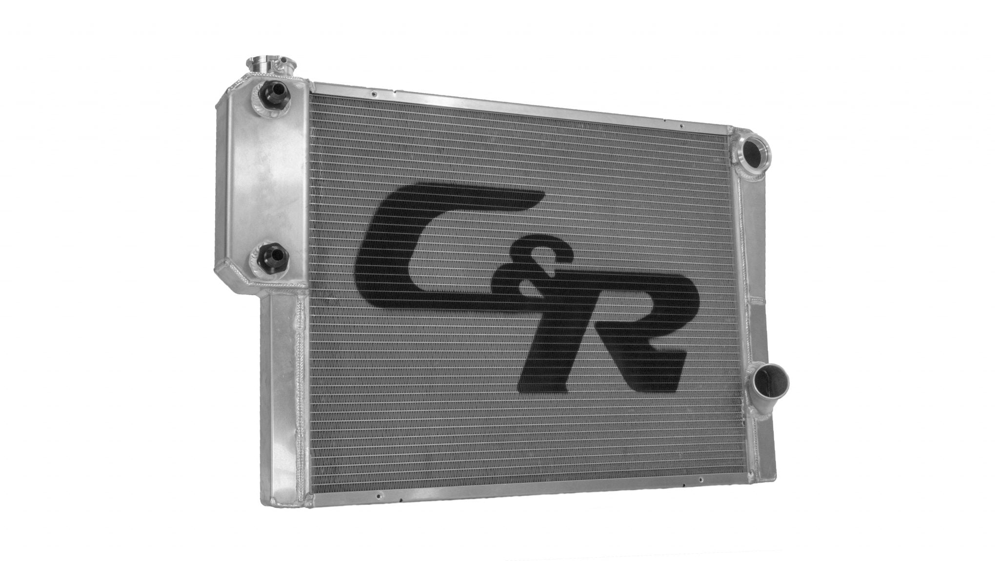 Radiator Universal CR Performance Heat Exchanger Open 28 Inch x  Inch 1-3/4 Inch High Outlet C&R Racing