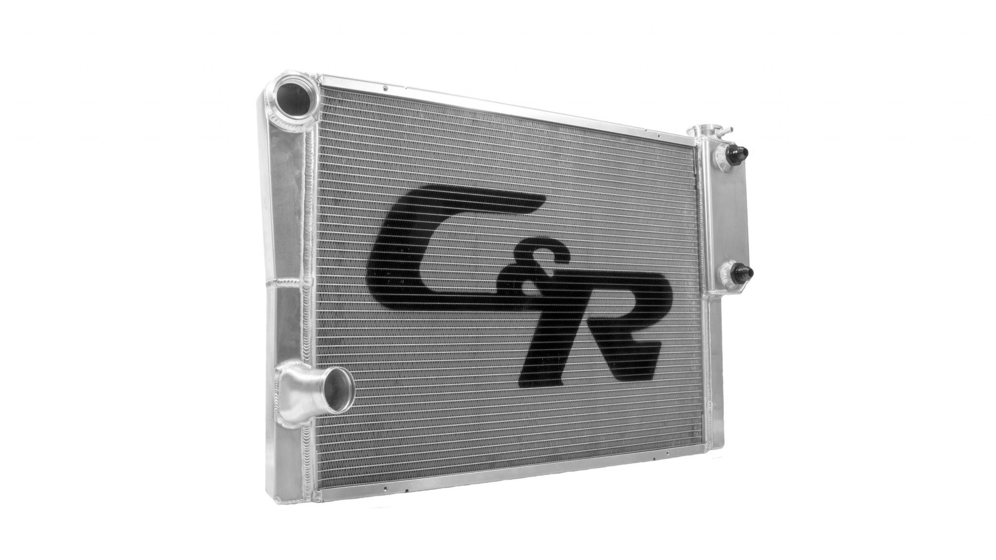 Radiator Universal C&R Performance (Ford Style) Heat Exchanger Open 28 Inch x Inch 1-3/4 Inch High Outlet C&R Racing