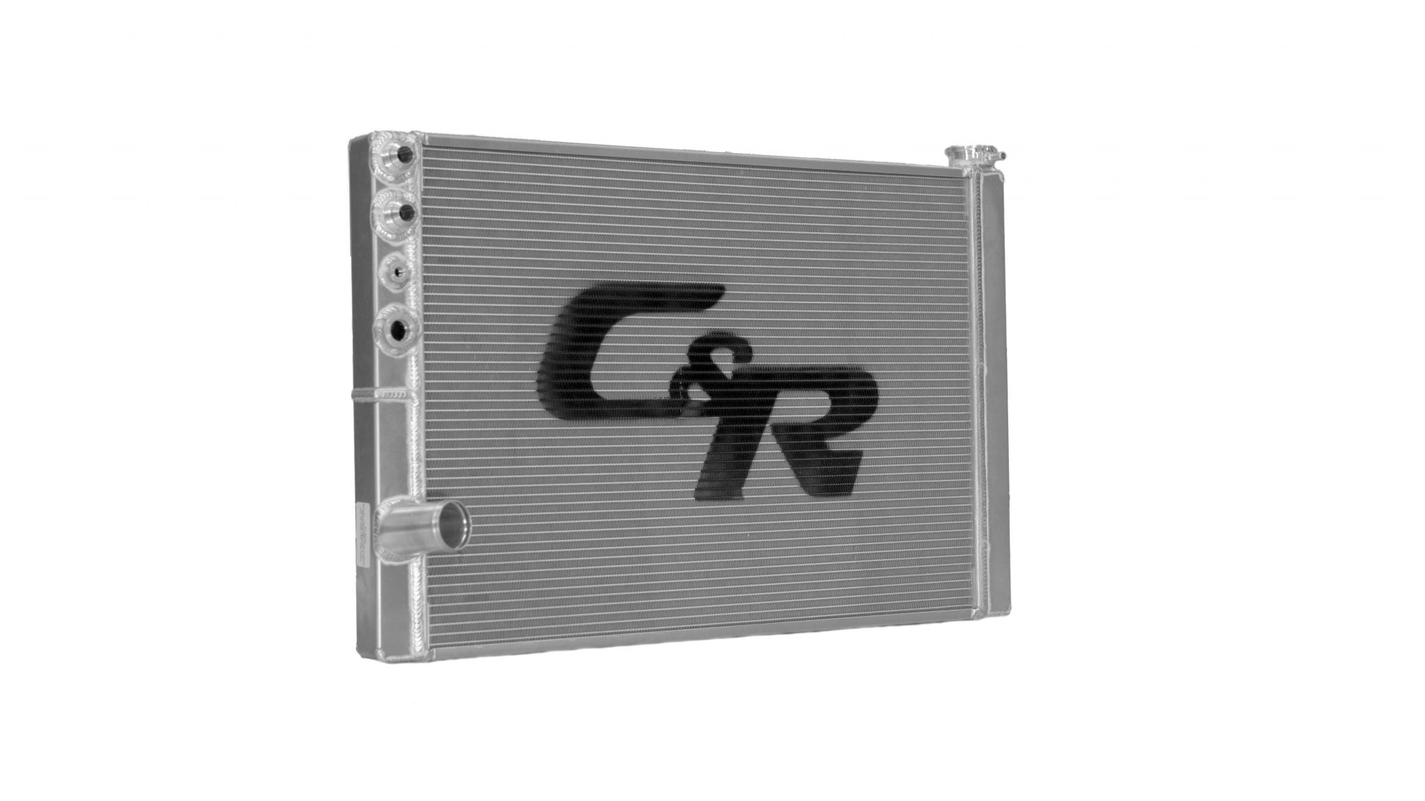 Radiator Lightweight LM/DLM (Ford) Double Pass Extruded Tube Open 28 Inch x  Inch -12 male inlets 1-3/4 Inch High Outlet C&R Racing