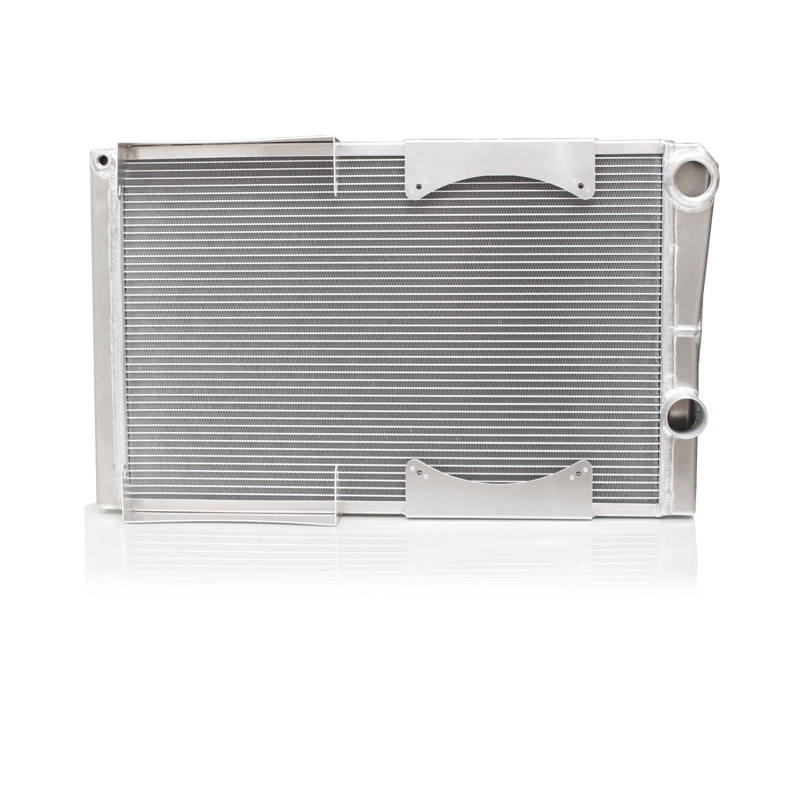 Radiator Lightweight Late Model Double Pass Extruded Tube Closed 27.5 in x 16.25 in 1-3/4 in High Outlet