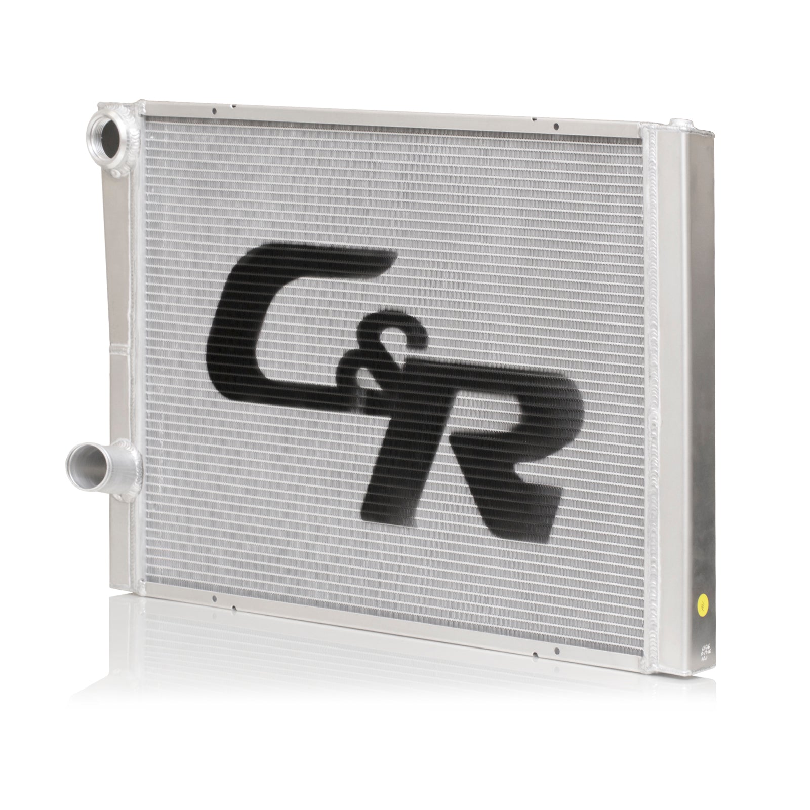 Radiator Lightweight Late Model Double Pass Extruded Tube Closed 28 in x 19 in 1-3/4 in High Outlet (Ford)