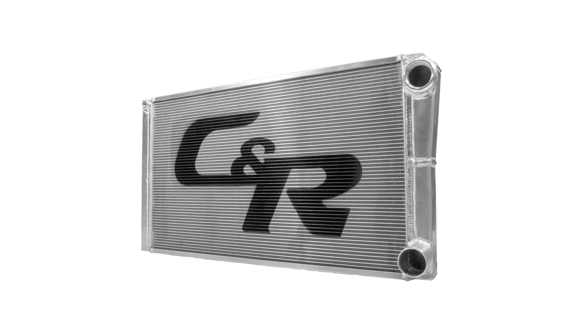 Radiator Lightweight Universal 42mm Extruded Tube Double Pass Closed 27.50 x 15 Inch  1-3/4 Outlet C&R Racing