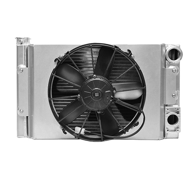 Module Lightweight Drag Universal Scirocco Style Open 22'' x 13'' for Meziere Pump w/ SPAL 12 inch fan & shroud