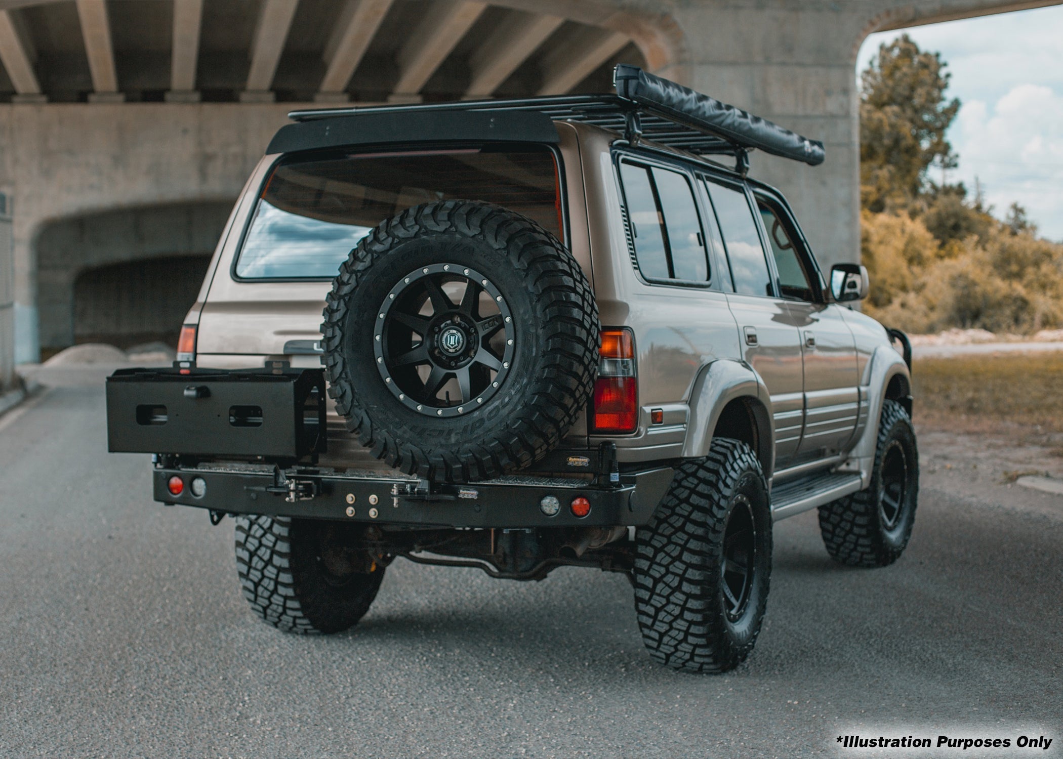 Dobinsons Rear Bumper With Swing Outs For Toyota Landcruiser 70 Series Lwb (Bw80 - 4133)