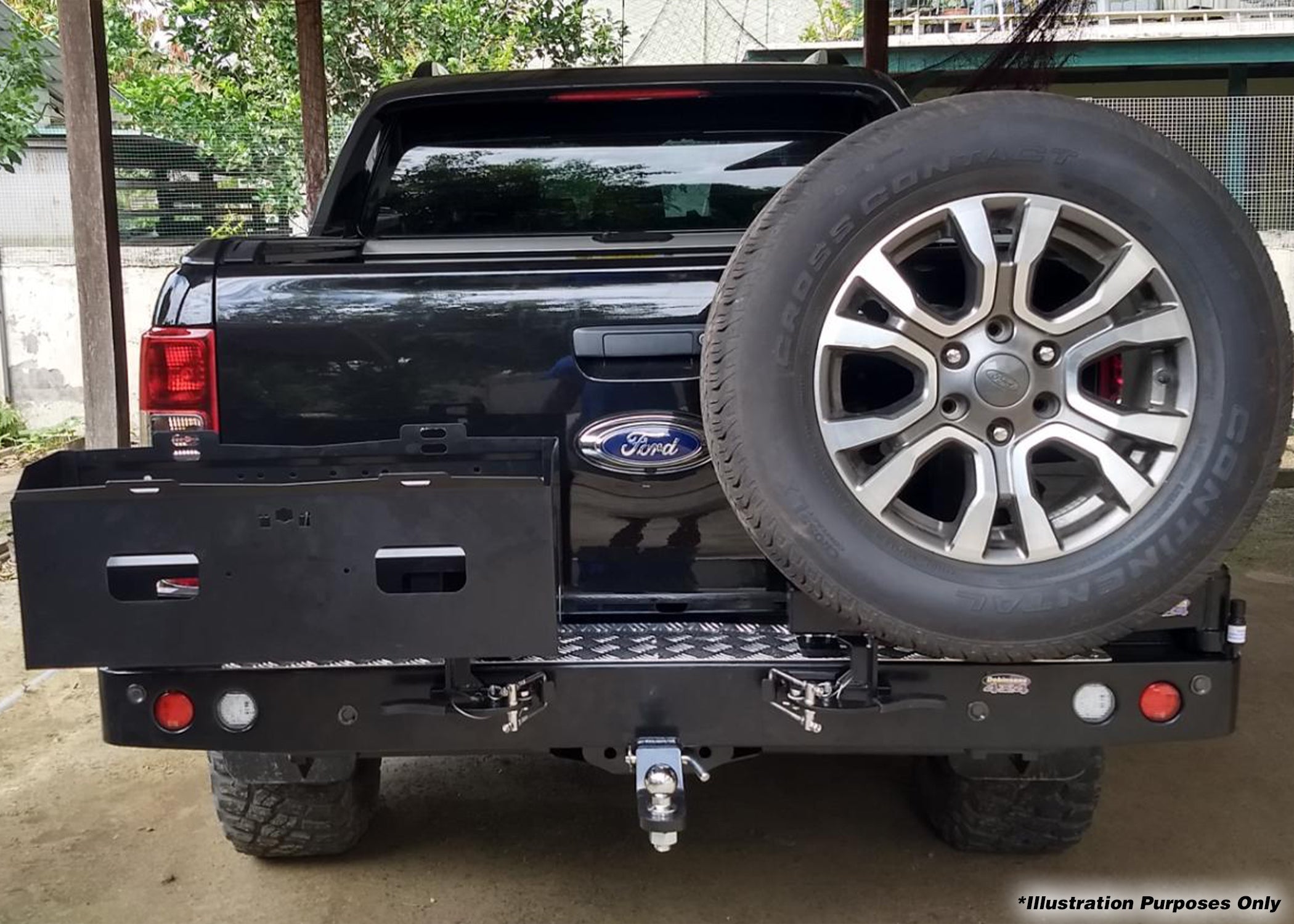 Dobinsons Rear Bumper With Swing Outs For Toyota Hilux Revo 2016 - 2021 (BW80-4135)