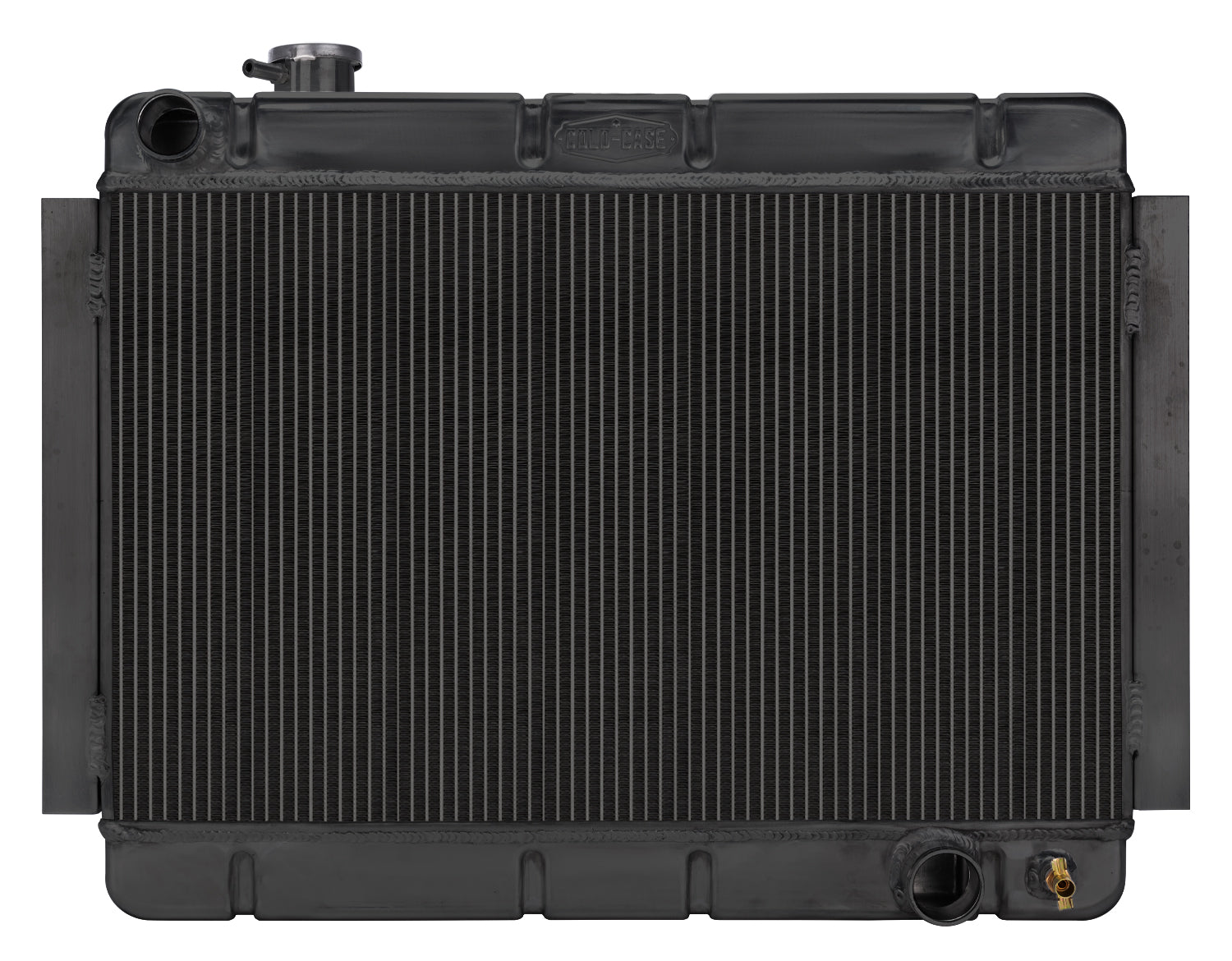 67-69 Camaro Nova Firebird Manual Performance Radiator Black Night Rider Series Cold Case Radiators