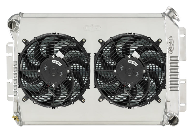 67-69 F Body Dual 12 Inch Fan Kit Manual Trans Cold Case Radiators