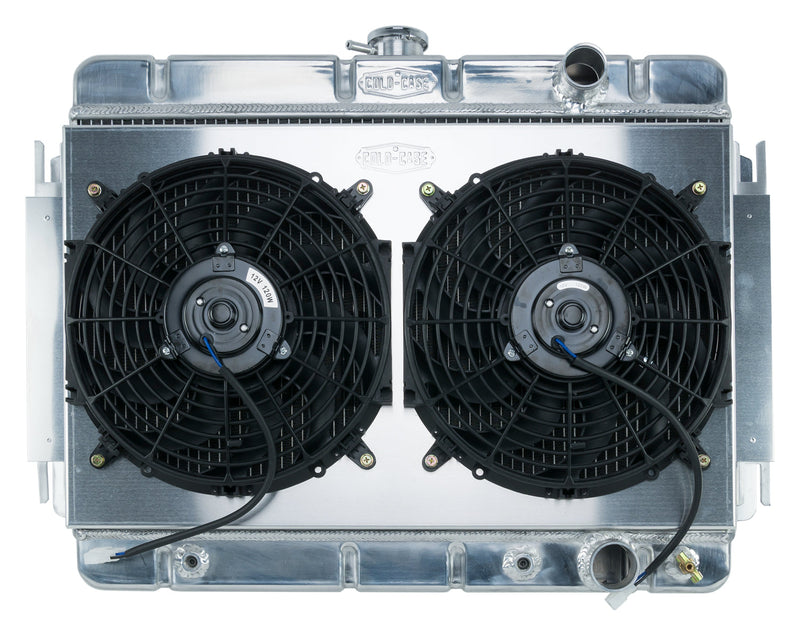 64-65 Chevelle / El Camino Aluminum Radiator And Dual 12 Inch Fan Kit AT Cold Case Radiators