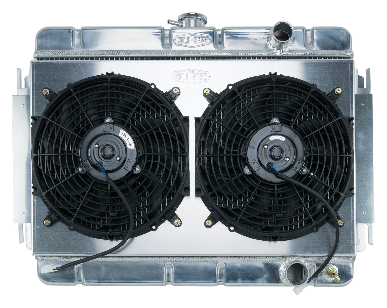 64-65 Chevelle / El Camino Aluminum Radiator And Dual 12 Inch Fan Kit MT Cold Case Radiators