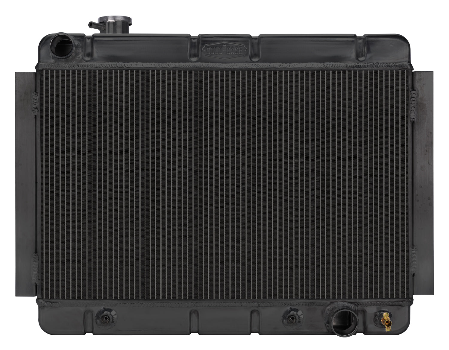 66-67 Chevelle/El Camino Automatic Aluminum Radiator Black Night Rider Series Cold Case Radiators