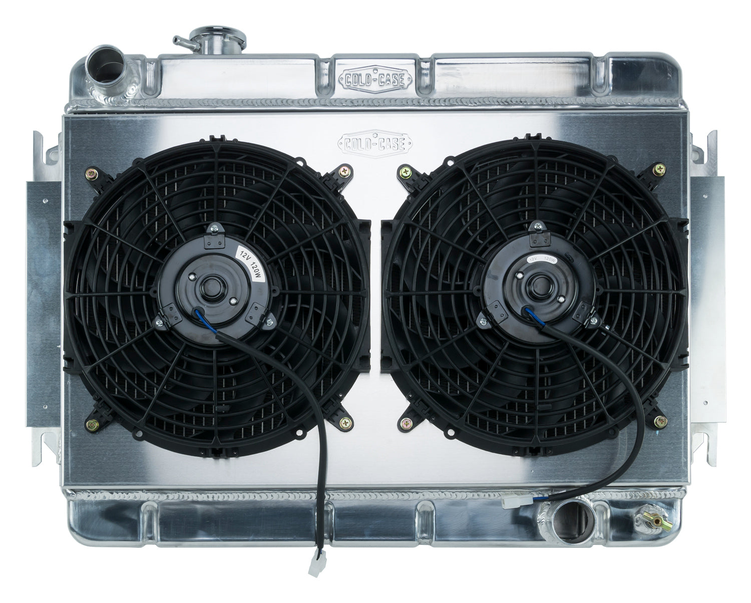 66-67 Chevelle / El Camino Aluminum Radiator And Dual 12 Inch Fan Kit MT Cold Case Radiators