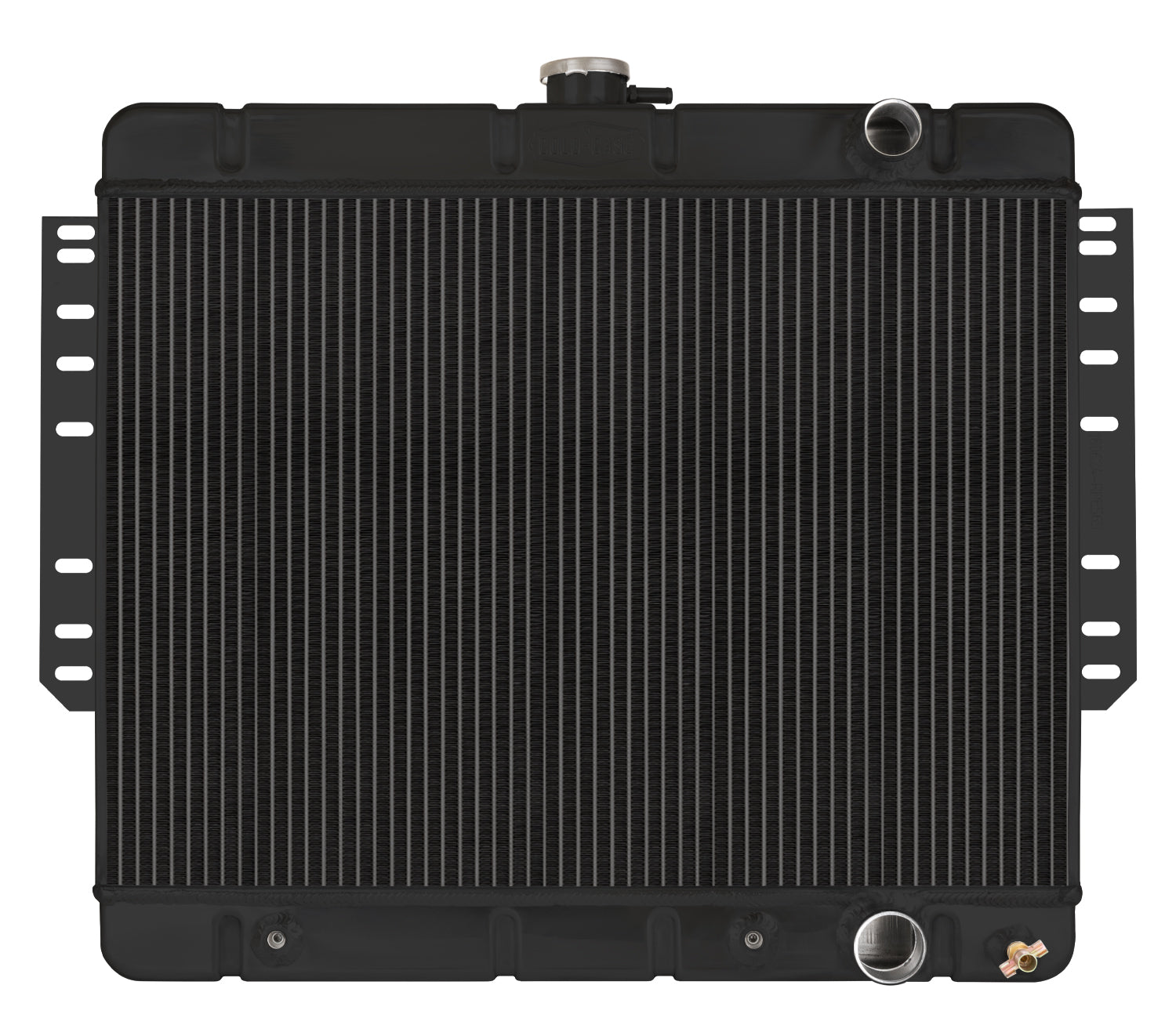 61-65 Impala Automatic Aluminum Radiator Black Night Rider Series Cold Case Radiators