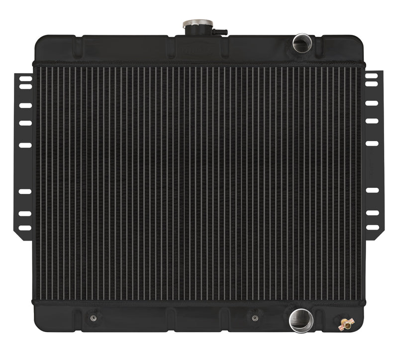 61-65 Impala Automatic Aluminum Radiator Black Night Rider Series Cold Case Radiators