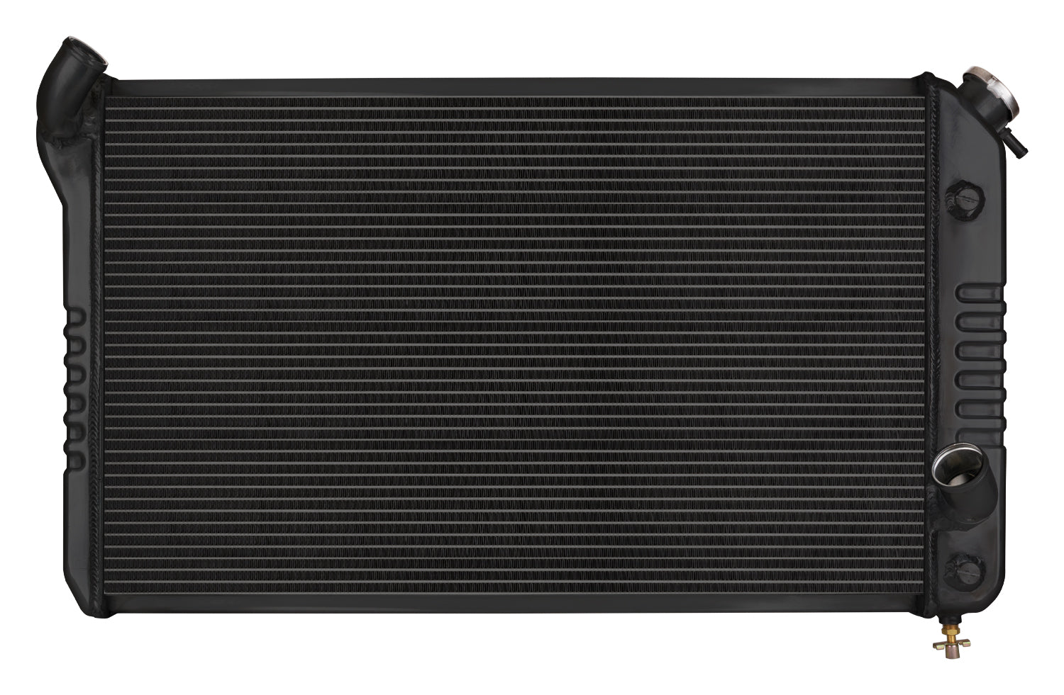 73-76 Corvette Aluminum Radiator Black Night Rider Series Cold Case Radiators