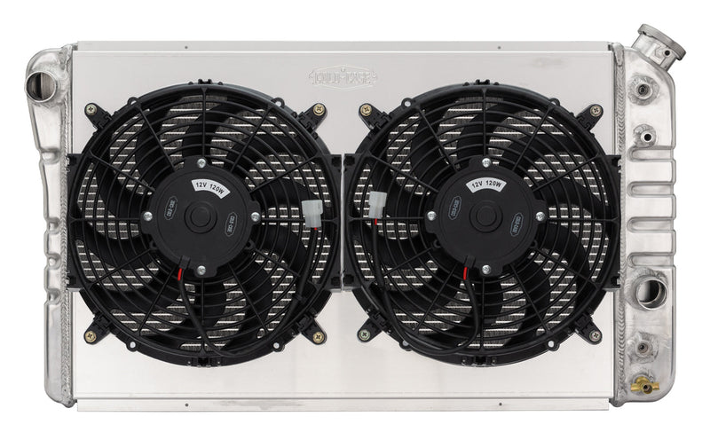 84-90 Corvette Aluminum Radiator Dual 12 Inch Fan Kit Cold Case Radiators