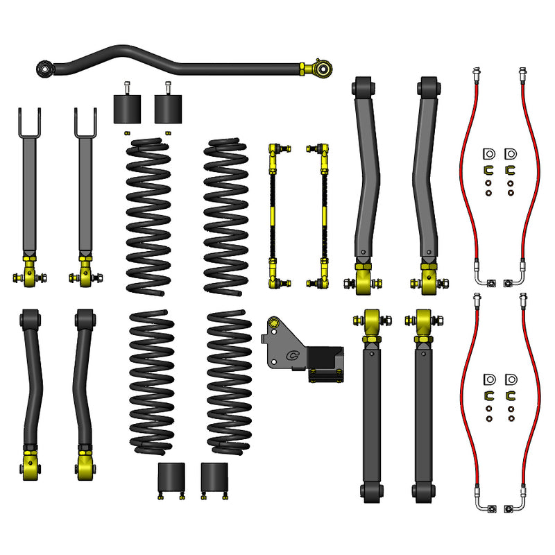Jeep Wrangler 3.5 Inch Premium Lift Kit For 07-18 JK Clayton Off Road