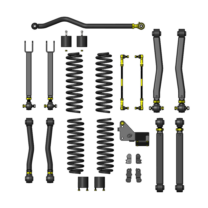 Jeep Wrangler Lift Kit 4.5 Inch Jeep JK Lift Kit Overland Plus For 07-18 JK Clayton Off Road