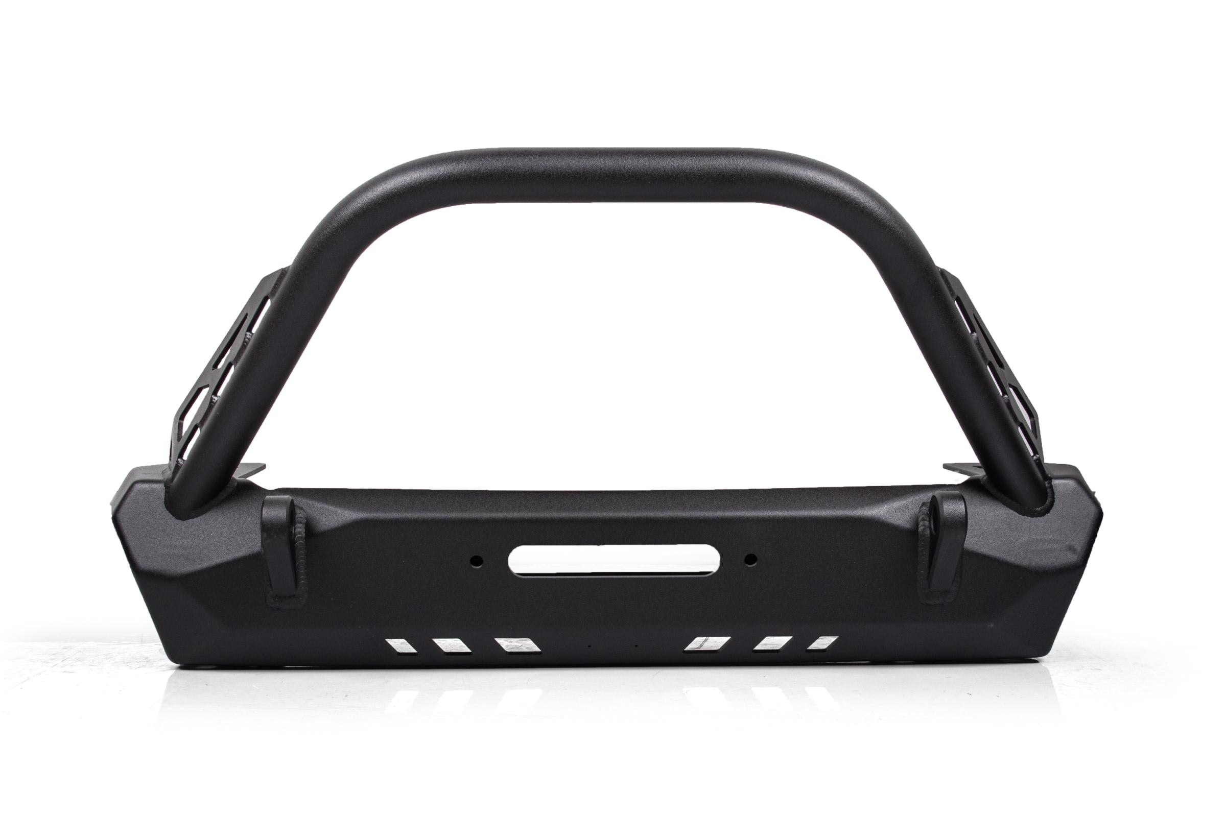 Jeep Stubby Front Bumper with Flat Top Stinger Pyro Series ForJeep Wrangler 76-86 CJ 87-06 YJ/TJ CrawlTek