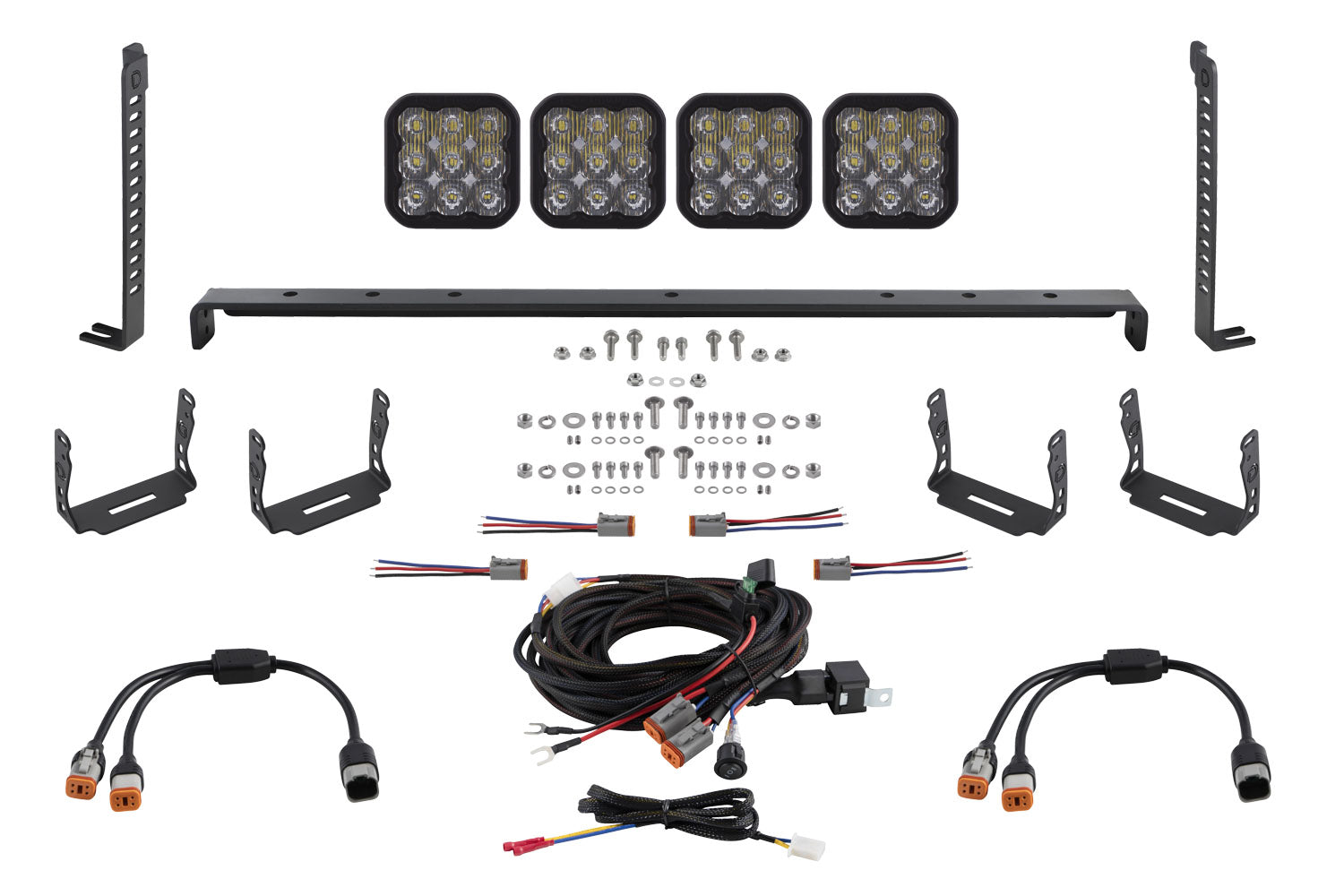 SS5 Stealth Grille LED 4-Pod Kit for 2014-2023 Toyota 4Runner, Sport White Driving Diode Dynamics