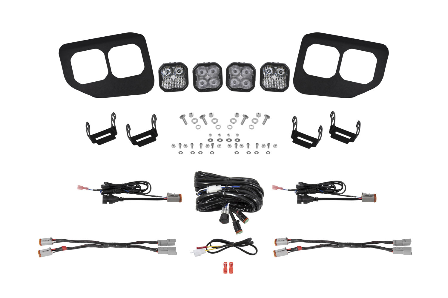 SS3 LED Fog Pocket Kit for 2020-2022 Ford Super Duty, White Pro Diode Dynamics