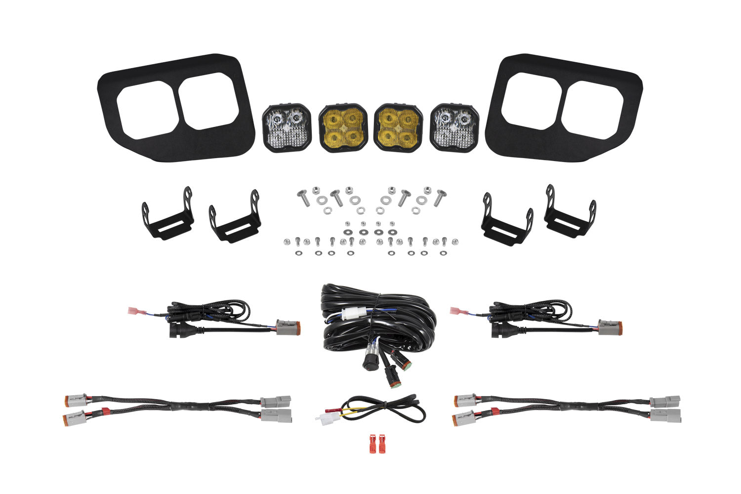 SS3 LED Fog Pocket Kit for 2020-2022 Ford Super Duty, Yellow Pro Diode Dynamics