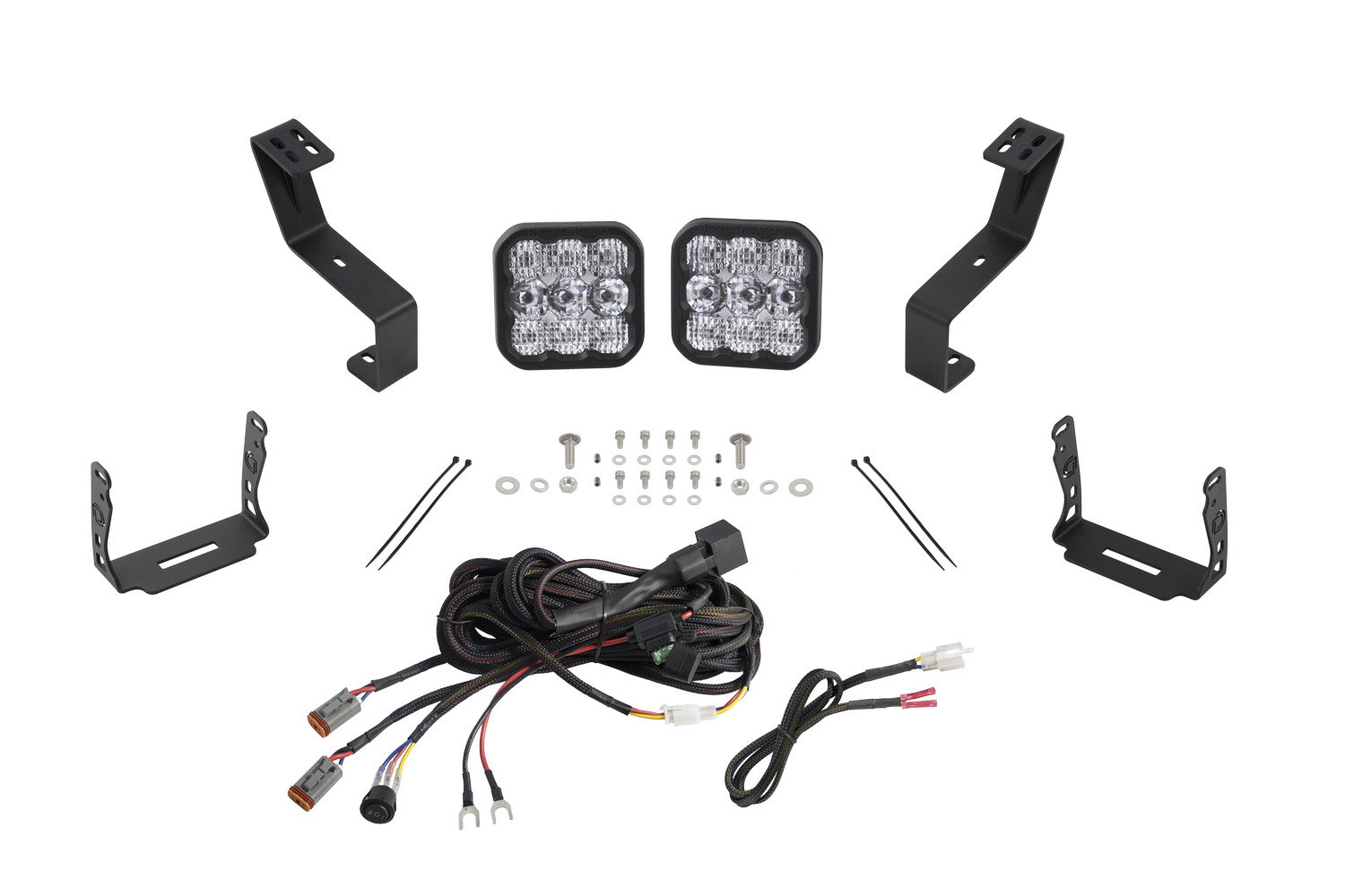 SS5 Bumper LED Pod Light Kit for 2019-Present Ram, Pro White Combo Diode Dynamics