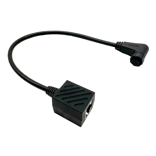 E360 CAN Bus to Victron Communication Adapter Cable: 300mm M12 Connector to RJ45 Jack [A]