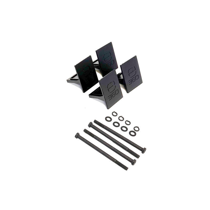 E360 EX2 2-Battery Tie Down Add-On Kit. Compatible with EX2 Edge series batteries. An EX2 base mounting kit is required for any Add-On kit. 
 [A]