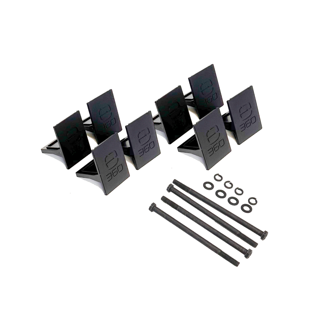 E360 EX2 3-Battery Tie Down Add-On Kit. Compatible with EX2 Edge series batteries. An EX2 base mounting kit is required for any Add-On kit. 
 [A]