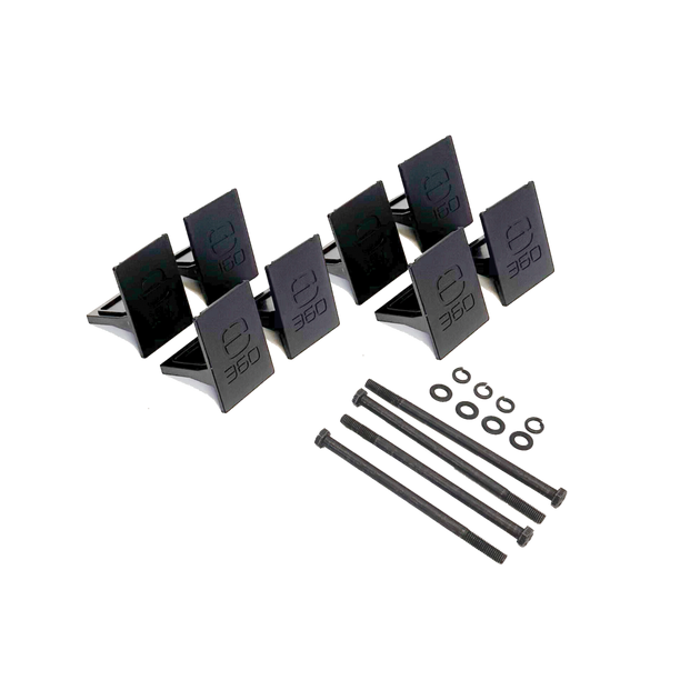 E360 EX2 3-Battery Tie Down Add-On Kit. Compatible with EX2 Edge series batteries. An EX2 base mounting kit is required for any Add-On kit. 
 [A]