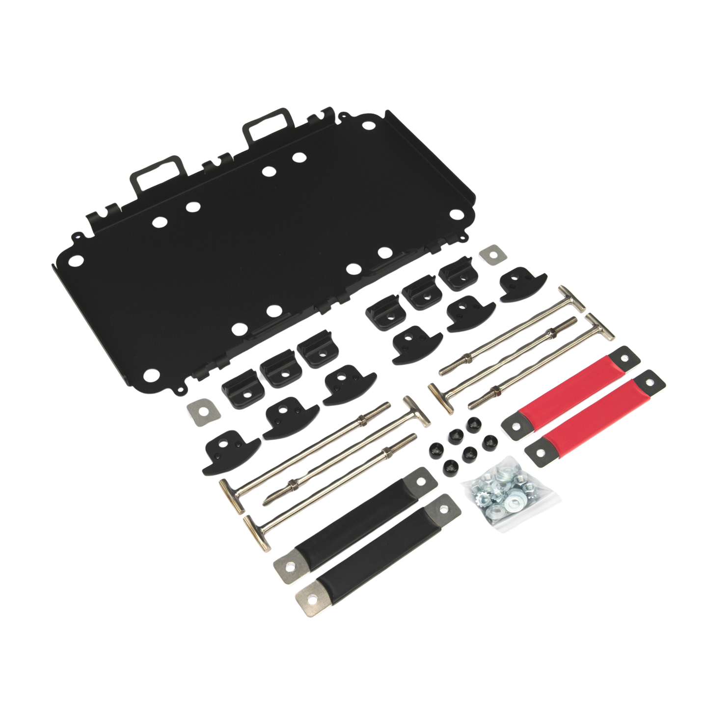 E360 Group 24 - 60, 80, 95 Ah Triple Tie Down Tray System with Two Sets of Bus Bars. [C]