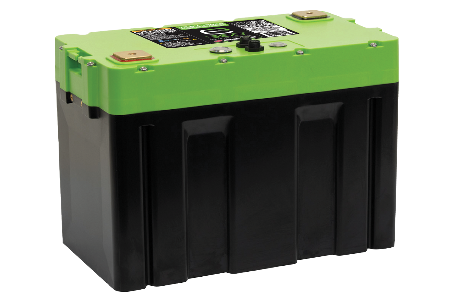 E360 Group 27 12V 100Ah Deep Cycle LiFePO4 Battery with Bluetooth, CAN Bus, and VHC (Vertical Heat Conduction) Internal Heating.