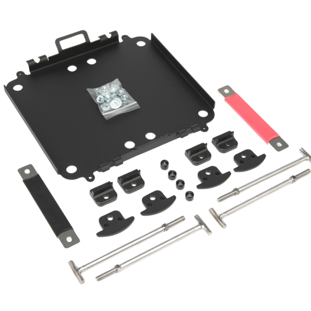 E360 Group 27 - 100, 120 Ah Dual Tie Down Tray System with One Set of Bus Bars. [C]
