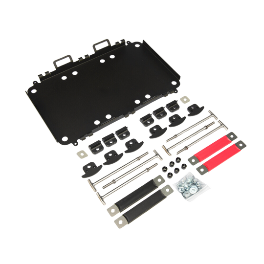 E360 Group 27 - 100, 120 Ah Triple Tie Down Tray System with Two Sets of Bus Bars. [C]