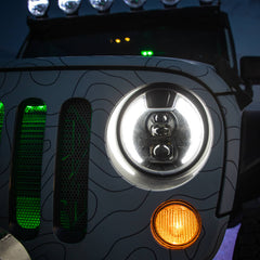 App Connected 7 Inch Headlight With Integrated 4K UHD & 1080P Cameras