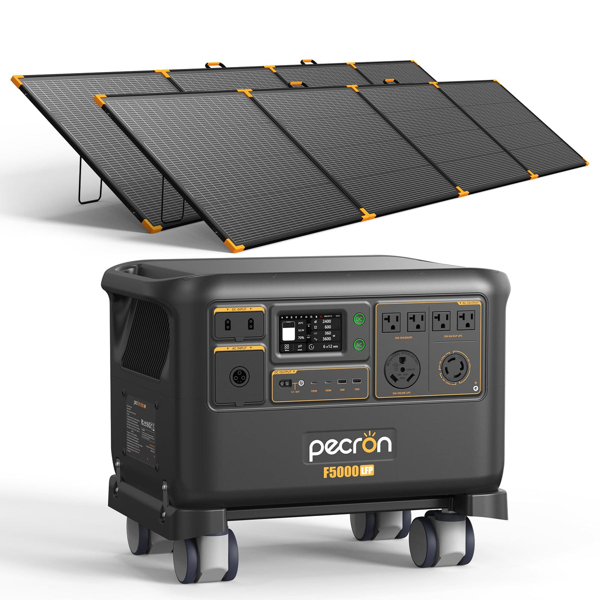 PECRON F5000LFP Solar Generator 7200W 5120Wh 120V/240V Home Backup PRE-ORDER