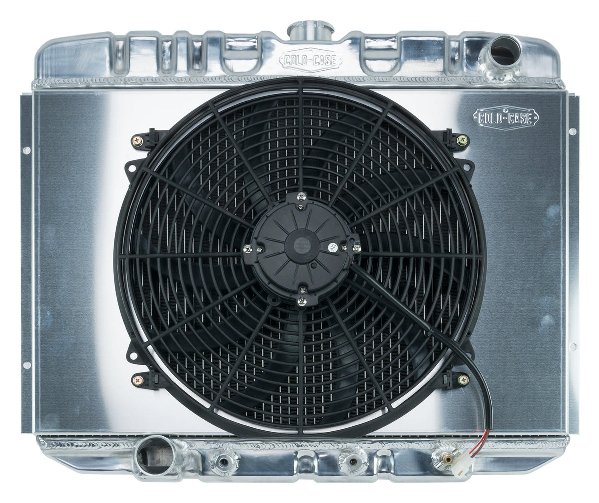16an Radiator 67-70 Mustang BB 24 Inch Aluminum Performance Radiator And 16 Fan Kit
