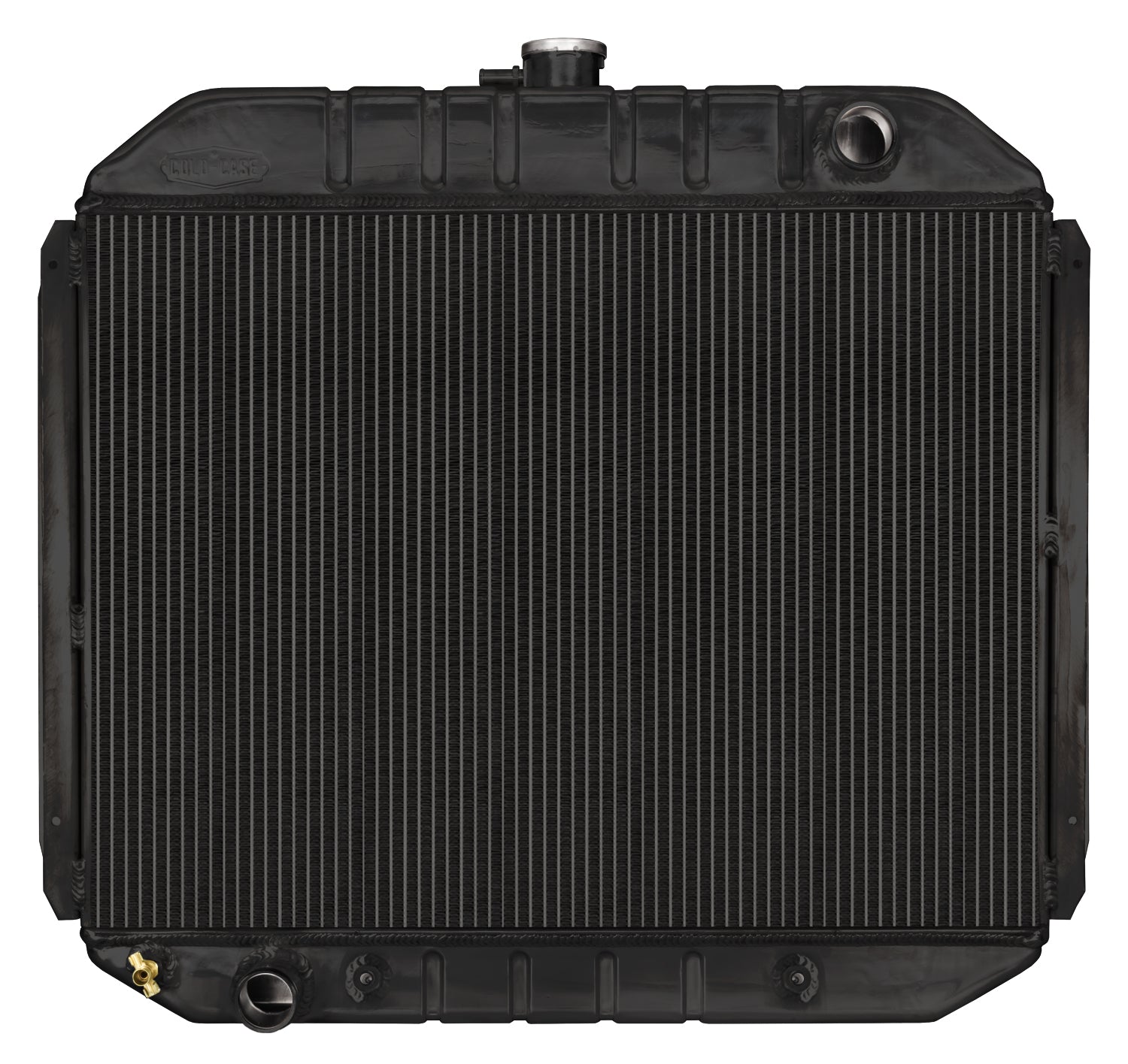 66-79 Ford Truck Bronco Aluminum Radiator Black Night Rider Series Cold Case Radiators