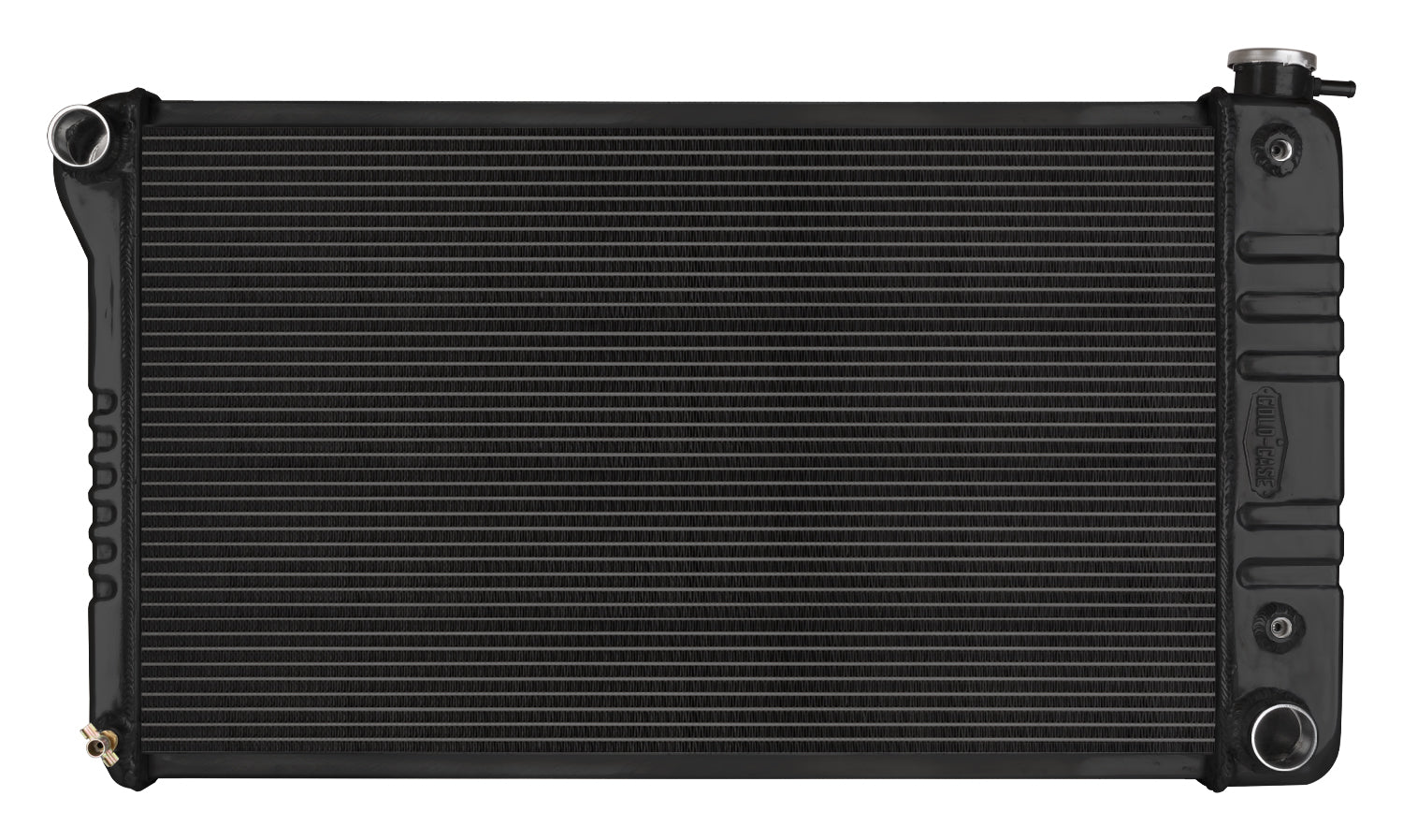 66-71 Oldsmobile 442 Aluminum Performance Radiator Black Night Rider Series Cold Case Radiators