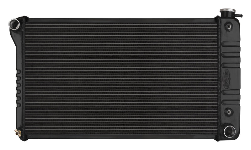 66-71 Oldsmobile 442 Aluminum Performance Radiator Black Night Rider Series Cold Case Radiators