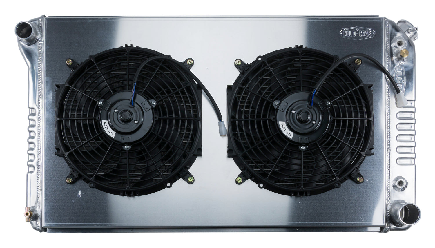 77-87 Chevy/GMC Pickup Truck Aluminum Radiator And 12 Inch Dual Fan Kit AT Cold Case Radiators