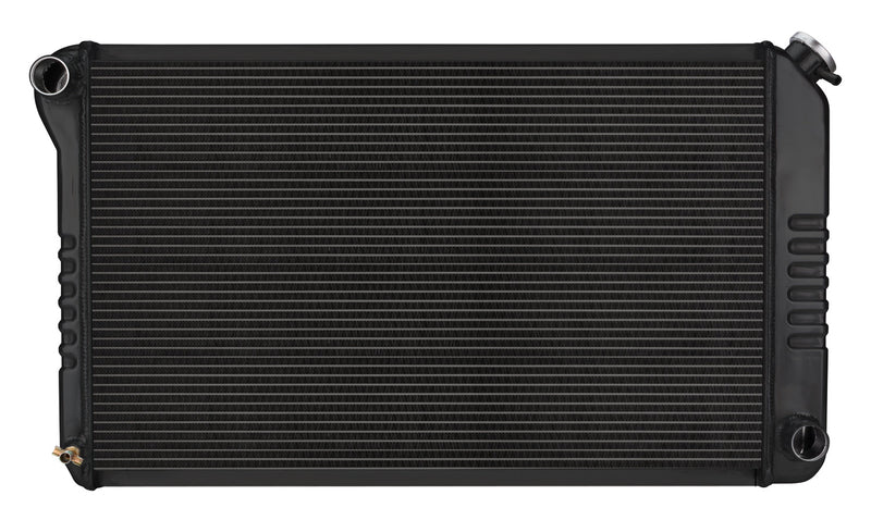 70-81 Firebird Manual Aluminum Radiator Black Night Rider Series Cold Case Radiators