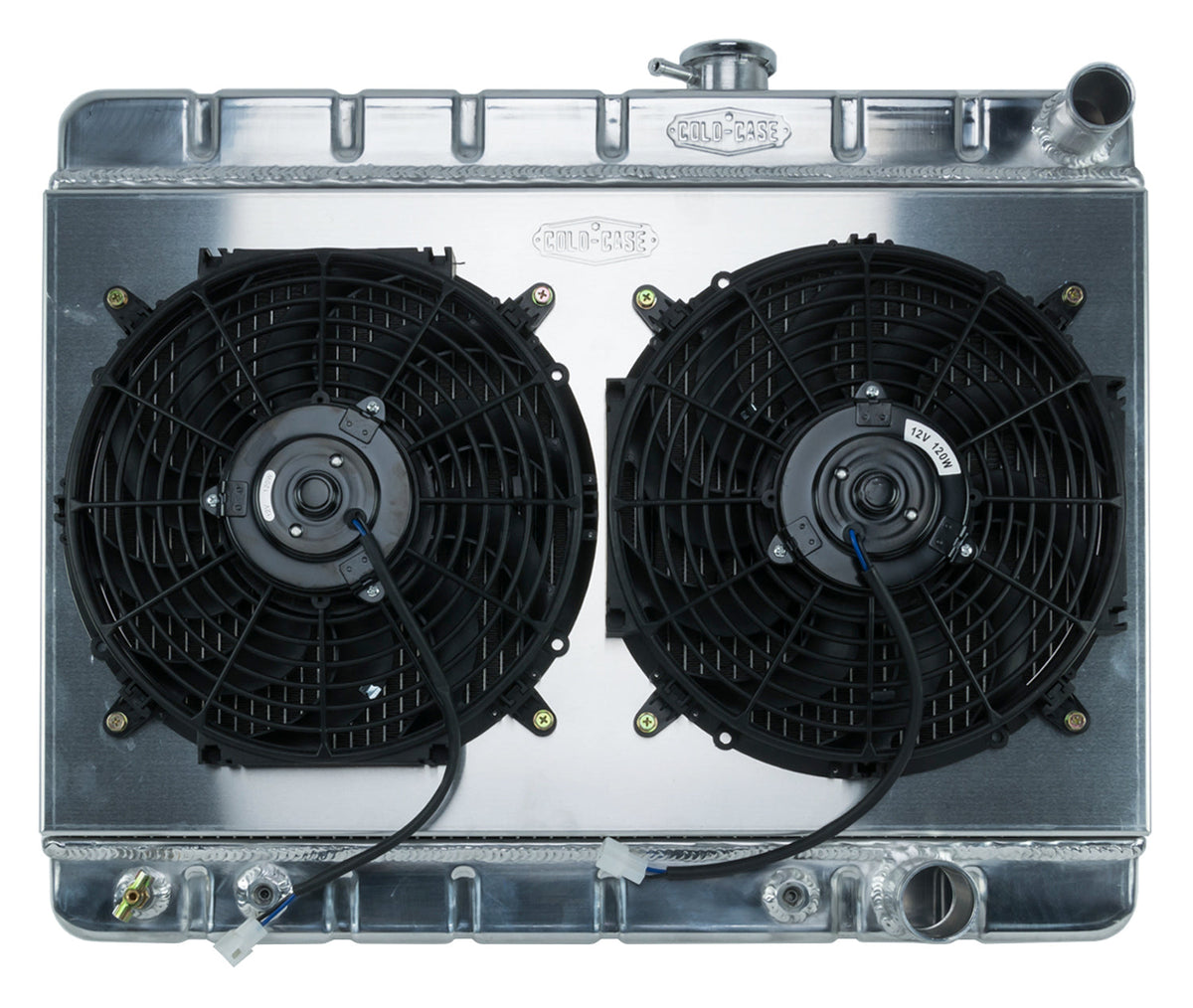Join Tri Radiator 65 GTO Tri-Power Aluminum Radiator And 12 Inch Dual Fan Kit W/O AC AT