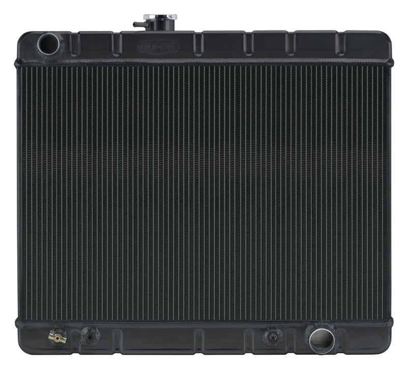 66-67 GTO With AC Automatic Aluminum Radiator Black Night Rider Series Cold Case Radiators