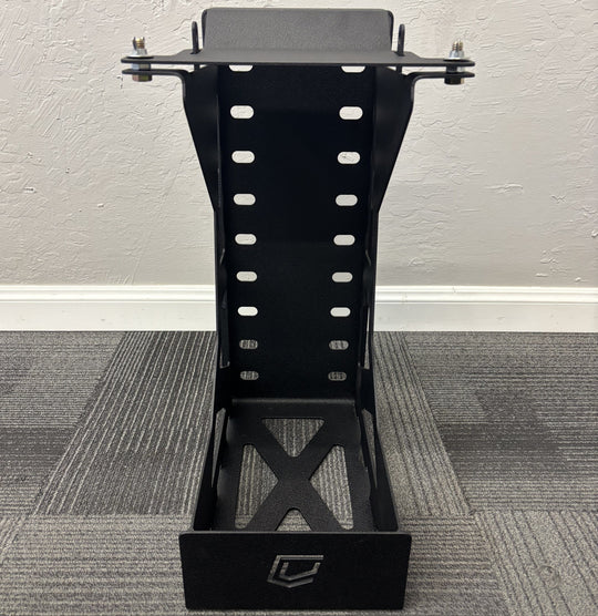 SINGLE FUEL/WATER CAN MOUNT - FITS SWING OUT BUMPERS Chassis Unlimited Inc. 