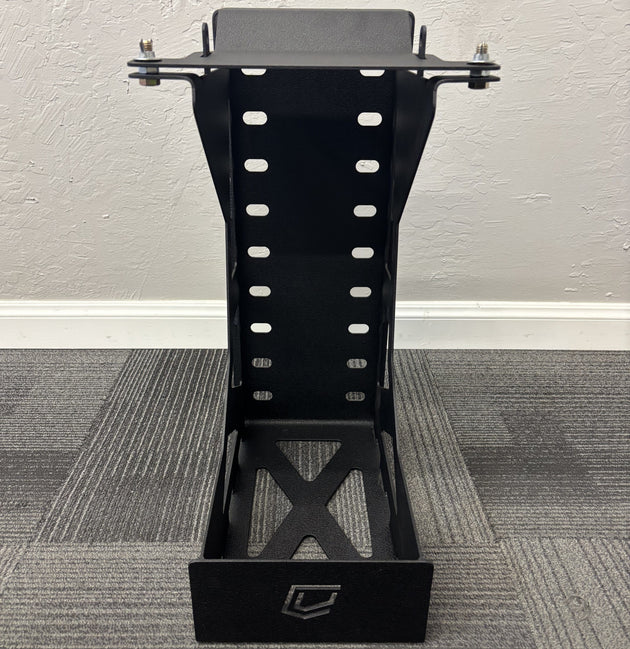 SINGLE FUEL/WATER CAN MOUNT - FITS SWING OUT BUMPERS Chassis Unlimited Inc. 