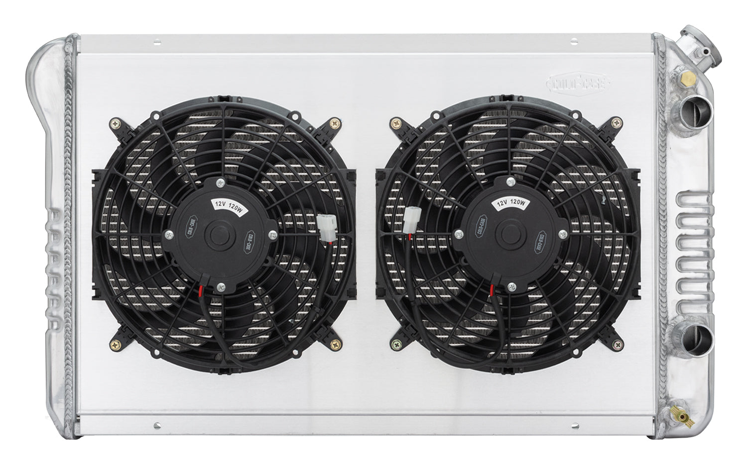 82-92 Camaro Firebird LS Swap Radiator With Dual 12 Inch Fan Kit Cold Case Radiator