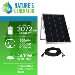 Nature's Generator Lithium 3600 Solar Generator